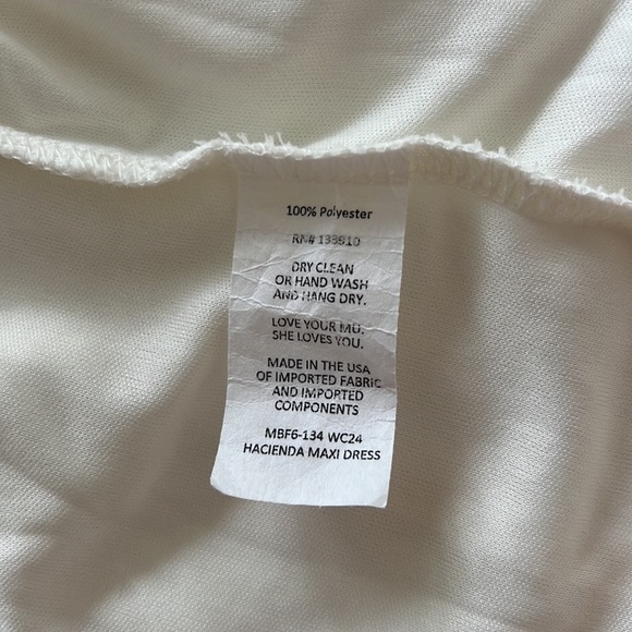 Show Me Your Mumu Hacienda Maxi Dress Wedding Cake Chiffon Size L - Picture 9 of 9